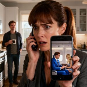 MY SISTER, AN AIRLINE PILOT, CALLED ME. “I NEED TO ASK YOU SOMETHING STRANGE. YOUR HUSBAND… IS HE HOME RIGHT NOW?” “YES,” I REPLIED, “HE’S SITTING IN THE LIVING ROOM.” HER VOICE DROPPED TO A WHISPER. “THAT CAN’T BE TRUE. BECAUSE I’M WATCHING HIM WITH ANOTHER WOMAN RIGHT NOW. THEY JUST BOARDED MY FLIGHT TO PARIS.” JUST THEN, I HEARD THE DOOR OPEN BEHIND ME.