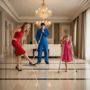 CEO Father undercover as janitor sees stepmother kicking his daughter. What he does is shocking!”