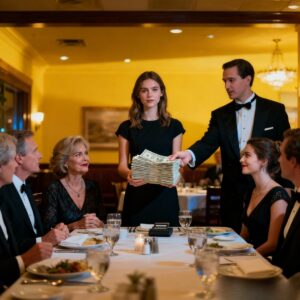 My sister’s graduation dinner, there was no seat for me. My mom sneered, “you didn’t go to college you don’t belong at this table.” I stayed quiet… Until the $2,800 bill arrived and the waiter walked straight tο me, saying, “your family said you’re covering this.” I just smiled, got up, and said, “not my family. Not my bill.” echoes of life.