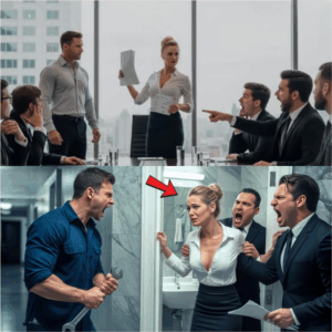 Two Man Forced Female CEO Into a Bathroom— But a Single Dad Walked In at the Worst Moment