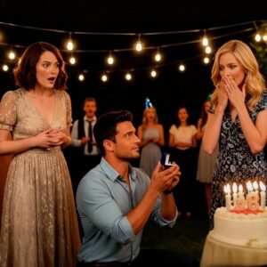 My fiancé proposed to my cousin on my birthday, she smiled and said “I saved you from a man who never loved you.” I didn’t cry. I served the cake… and handed her something that made her knees buckle.