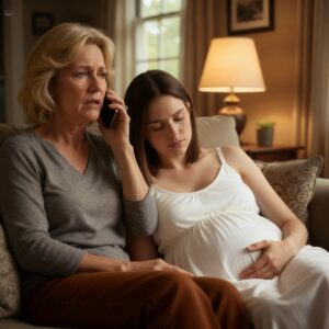 I arrived unannounced to see my pregnant daughter—only to discover her collapsed on the floor. At that very moment, her husband was on a yacht with another woman. I sent him six words, and he turned pale instantly