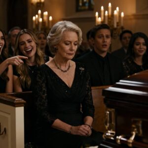 MY DAUGHTER-IN-LAW MOCKED MY “CHEAP” BLACK FUNERAL DRESS IN FRONT OF EVERYONE, CALLING ME A CLASSLESS. SHE HAD NO IDEA THE DRESS COST $80,000. I WAS THE FOUNDER OF THE BRAND SHE WORKED FOR AND HER TERMINATION LETTER WAS ALREADY SIGNED.