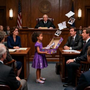 AT THE CUSTODY HEARING, MY EX’S LAWYER SAID, “SHE CAN’T EVEN AFFORD PROPER MEALS, THESE INNOCENT CHILDREN GO TO BED HUNGRY BECAUSE OF HER NEGLECT. THE JUDGE LOOKED CONCERNED. I COULDN’T DEFEND MYSELF. BUT THEN MY 9-YEAR-OLD DAUGHTER WALKED UP WITH A BOX AND SAID, “YOUR HONOR, DADDY TOLD ME TO HIDE THESE RECEIPTS.” THE COURTROOM GASPED