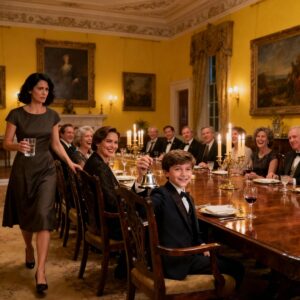 At mansion dinner, my sister’s kid rang a bell and said, ‘servants must come when called.’ the dining room roared with laughter. I silently left. That night, sister texted: ‘learn respесt. ‘ I replied, ‘check your mail.’ by midnight, the eviction notice arrived…