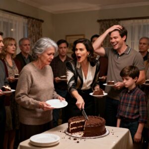 My daughter-in-law threw a birthday party for my grandson and invited the whole family. When she served cake. She skipped me and said: ‘you’re already fat enough. You don’t need cake.’ my son laughed and agreed. I smiled and left quietly. The next day when he called about his mortgage. I only said 3 words.