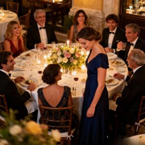 At my mother-in-law’s birthday dinner in Rome, my seat was missing. My husband chuckled, “oops, guess we miscounted!” As the family laughed, I calmly said, “seems I’m not family,” and walked out. Thirty minutes later, they discovered I’d canceled the entire event-venue, catering, everything…. Their faces turned ghostly white…