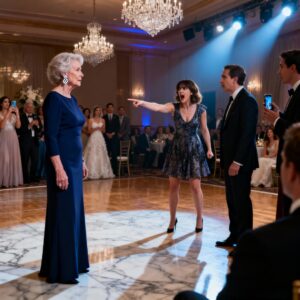 When my entitled daughter-in-law saw me at my granddaughter’s wedding, she screamed: this old shrew wasn’t on the guest list! You let anyone walk in here? Get the owner now! I stayed silent. The manager turned to me: ‘MRS. Anderson, shall I cancel their event at your country club?’ their jaws dropped.