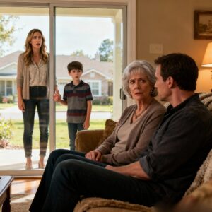 I went to visit my mom with my eleven year old son, but when I saw my husband’s truck at her gate-I knew something was wrong, I walked silently to the window, what I heard them say inside shattered my world