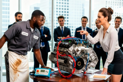 Female CEO Mocked a Black Mechanic: “Fix This Engine and I’ll Marry You” — Then He Did
