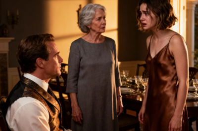 During dinner, my billionaire son asked, “Why don’t you live in the house I bought for you?” I froze. “What house? I didn’t receive any house.” He looked at my daughter. She ran away!