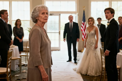 My son said, “Mom, just don’t come to the wedding.” I smiled and whispered, “Okay, sweetheart.”When the wedding day came with no flowers, no cake, the bride’s father shouted, “You told me your mother was…