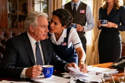 I was about to sign my company over to my son. My daughter-in-law handed me a coffee with a smile. The maid “accidentally” bumped into me and whispered: “Don’t drink… just trust me!” I secretly swapped cups with my daughter-in-law. 5 minutes later…