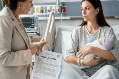 She just gave birth — her in-laws handed her divorce papers, not knowing she’s a secret billionaire!