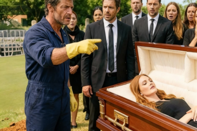 “She’s not dead,” the janitor stops billionaire’s funeral to save her — what happened next shocked.