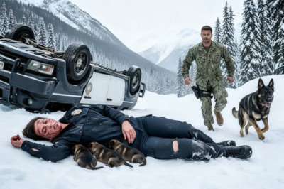 This officer and her 3 pups were left to die in blizzard crash — until a Navy SEAL and his K9 arrived
