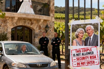 ON OUR DAUGHTER’S WEDDING DAY. MY HUSBAND AND I SAW A PHOTO OF US AT THE ENTRANCE WITH A SIGN SAYING “DO NOT LET THESE TWO IN!”. WE TURNED AROUND AND LEFT WITHOUT A WORD. 3 HOURS LATER, SHE REALIZED HER WEDDING HAD ENDED THE MOMENT…