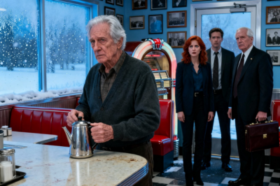 I let a family sleep in my diner during a blizzard in 1992. Thirty years later, my diner was closing forever. Last day of business, three strangers walked in with a lawyer. What they told me shocked my whole small town…