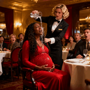 White waitress dumps water on black pregnant woman, unaware she’s the mafia boss’s wife!