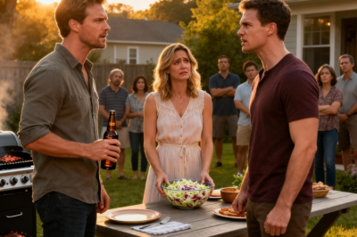 At my sister’s BBQ, my husband laughed and said, “Anyone want to trade wives? She’s stubborn and too independent!” Our single neighbor cut in: “I’ll gladly take her.” Husband’s face fell when the neighbor looked at me and said, “So… what time can I pick you up tomorrow?” I answered, “7 pm.” And left.