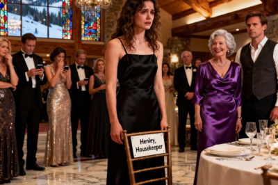 At a luxury party, my mother-in-law handed me a name badge. It read: “Housekeeper.” My husband laughed and said, “Food’s for family.” There was no chair for me at the table. I removed my wedding ring and set it down in front of 300 guests. They thought they’d put me in my place. They had no idea what I was about to do.