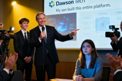 “MY SON BUILT THIS PLATFORM ALONE” – MY DAD ANNOUNCED TO A ROOM FULL OF INVESTORS. I SAT QUIETLY, PRETENDING TO AGREE. HOURS LATER, AT THE SIGNING, I OPENED MY LAPTOP. THE ROOM FROZE AS I SHOWED A FILE… THEIR $50M DEAL FELL APART