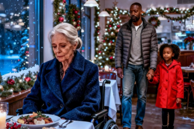 Sad elderly billionaire sits alone on Christmas Eve, until a single father and his daughter walk in…