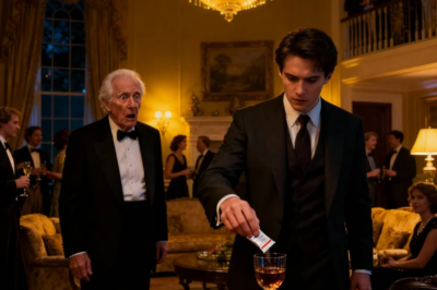 After 35 years as a surgeon, I hosted my 40th anniversary party, but just before the toast I saw my son-in-law drop something into my champagne, so when no one was watching I secretly swapped glasses with him… Five minutes later he started to…