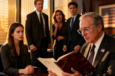 My billionaire grandfather left me his entire estate worth $3.8 billion. The parents who cut me off at 18 showed up to the will reading, grinning, “Of course, we’ll manage it for you.” But when the judge read the next page, their smiles shattered…