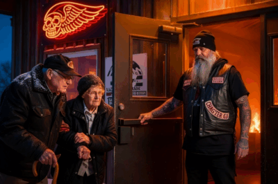 “We can’t walk anymore, can we stay one night?” old couple said – what Hells Angels did is speechless