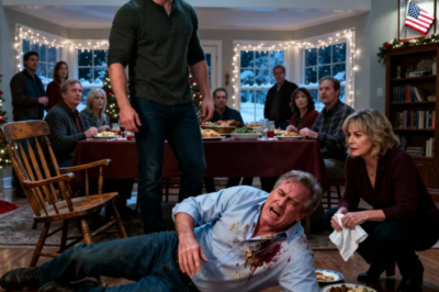 My stepson pushed me at the christmas table and shouted, “This seat belongs to my dad. Get out.” I fell to the ground in front of the whole family while no one said a word, but what he didn’t know was that very night I made a decision that would change his life forever, and when he woke up the next morning, his phone was lighting up with 23 missed calls.