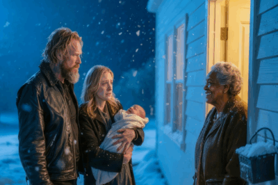 Black woman shelters a freezing Hells Angel’s family for 1 night, days later dozens of bikers arrive