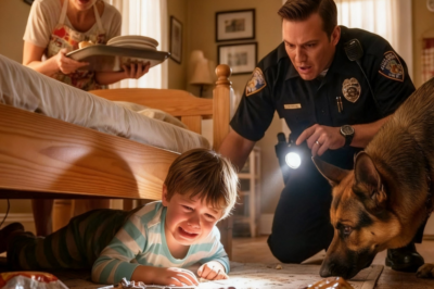 Officer comes home early with his K-9 to a locked room — what he finds under the bed breaks his heart