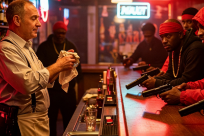 A violent street gang raided a New York bar — but they never knew who the bartender really was.
