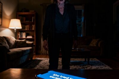 AFTER A SHORT VISIT, MY SON-IN-LAW LOGAN LEFT HIS PHONE IN MY HOUSE. THEN A TEXT FROM HIS MOTHER ELAINE APPEARED: “SHE TRIED TO ESCAPE AGAIN!” NATALIE? BUT THEY TOLD ME MY DAUGHTER DIED 3 YEARS AGO. I OPENED HIS PHONE AND WHAT WE FOUND IN ELAINE’S BASEMENT MADE MY HEART STOP!