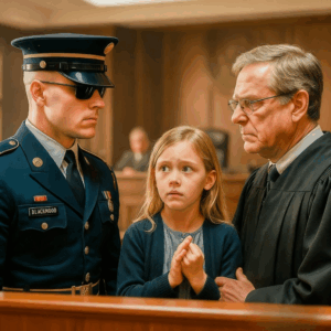 Little girl gives a secret signal in court — Only a tomb guard notices