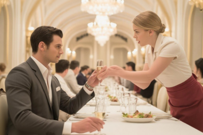 Waitress Slipped the CEO a Note “Don’t Drink It, and leave NOW”, He Clutched Her Hand and Said,..