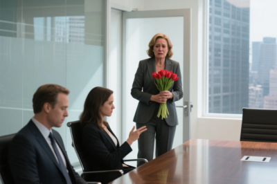 NEW CEO FIRED ME ON HER FIRST DAY. THE TULIPS I BROUGHT STILL TREMBLING IN MY HANDS. ” “PACK YOUR DESK, RACHEL. YOU’RE DONE HERE.” BUT THREE DAYS AGO, I’D SIGNED SOMETHING SHE DIDN’T KNOW ABOUT. PAPERS THAT MADE ME THE REAL OWNER. NEXT MORNING, MY ASSISTANT RAN IN, FACE PALE. “BOSS, YOU NEED TO SEE WHAT’S HAPPENING…