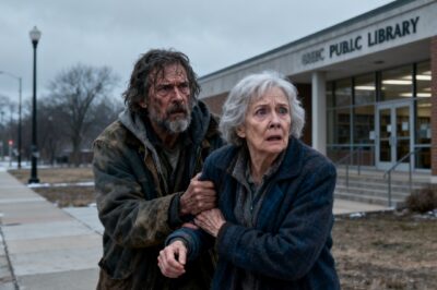 AFTER MY HUSBAND DIED, I GOT A NEW JOB AND EVERY DAY I LEFT A LITTLE MONEY FOR AN ELDERLY HOMELESS MAN WHO SAT OUTSIDE THE LIBRARY. ONE DAY, WHEN I BENT DOWN AGAIN, HE SUDDENLY GRABBED MY ARM AND SAID, “YOU’VE BEEN SO KIND TO ME. DON’T GO HOME TONIGHT. STAY AT A HOTEL. TOMORROW I’LL SHOW YOU”