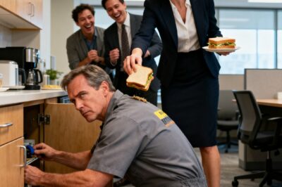 “Clean yourself up, hunter. You’re here to scrub toilets, not to think,” the entitled manager snapped after throwing food at me. I wiped the mess off my back. Later, I walked onto the stage for the all-hands meeting. She was in the front row. I tapped the mic. “hello, I’m the founder and I have one announcement to make.” she went white.