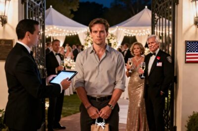 At my brother’s wedding, a staff member stopped me at the door: “Your name isn’t on the list.” I saw my parents smirking behind him. I walked away. Next morning, they showed up at my house in full panic and the reason shocked me.