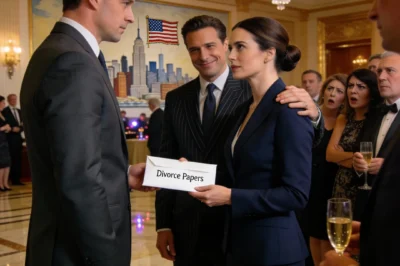 I showed up to my wife’s law firm opening party only to see everyone laughing and pointing, “testrun husband is here.” Then my wife handed me an envelope, “the first job of my firm is our divorce, sign and leave.” So I walked away… quietly canceled every payment, party, trip and pulled out my $20M investment to her firm. Minutes later, my phone lit up with 76 missed calls… and someone showed up at my door.