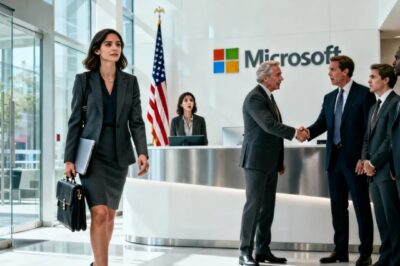 My dad, the Ceo, fired me for being “just a receptionist.” at the board meeting, he announced: “family or not, we need professionals!” everyone laughed. But when Microsoft’s Ceo walked in and said my name… Dad’s face turned white!