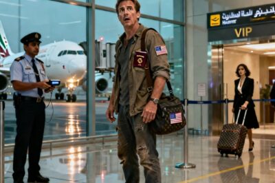 After a fight, my rich wife canceled my ticket and left me alone at Dubai airport. No phone, no wallet. A multimillionaire walked up and whispered, “pretend you’re my husband. My driver is almost here she said: “your wife will regret this.”