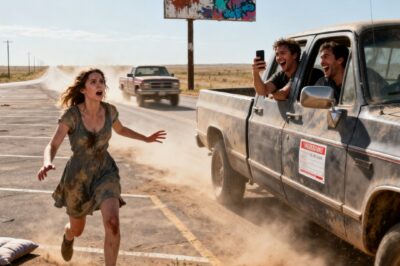 My husband and his brothers thought it was funny to “prank” me they left me stranded 300 miles from home, laughing as they drove off yelling, “good luck!” I never went back… 5 years later, he found me and his smile vanished when…he saw who stood behind me.