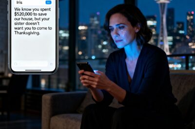 My parents texted: “we know you spent $520,000 to save our house… But your sister doesn’t want you at thanksgiving”. I just replied, “okay, noted!”. That was the night they realized I was done being taken for granted. What happened next… Shocked them…