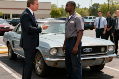 “That Car Is Junk — Arrogant CEO Mocks the Black Janitor’s Mustang… Then He Starts a $2B Engine”