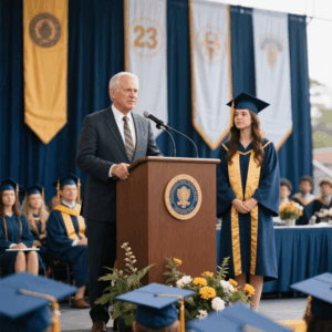 MY FATHER STOOD AT MY GRADUATION, AND TOLD THE ENTIRE AUDIENCE I WAS NOT HIS DAUGHTER. HE CUT ME OFF COMPLETELY. THE CROWD WAS FROZEN IN SHOCK. THEN I TOOK THE MICROPHONE AND REVEALED A SECRET ABOUT HIS WIFE AND CHILD, THAT SHATTERED HIS WORLD. TRUTH LEFT HIM SPEECLESS PENLAZ