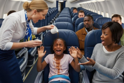 Flight Attendant Spills Boiling Coffee on Black Girl — Her Billionaire Mom Grounds the Plane