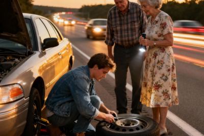 I pulled over on the highway to help an elderly couple with a flat tire. A week later, my mom called, screaming, “Stuart, turn on the TV now!” That’s when everything flipped upside down.